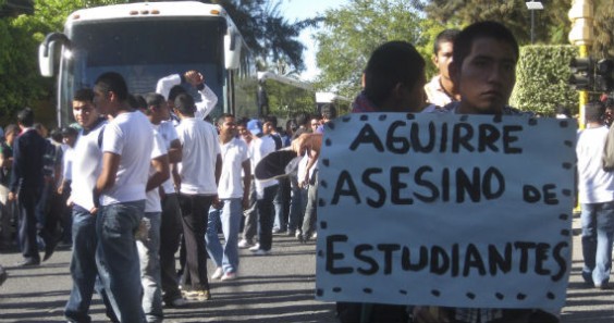 Protestas por caso Ayotzinapa. Foto: Cuartoscuro 