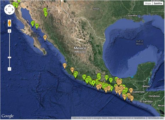 En una semana se registraron 100 temblores en México. Foto: Sistema Sismológico Nacional