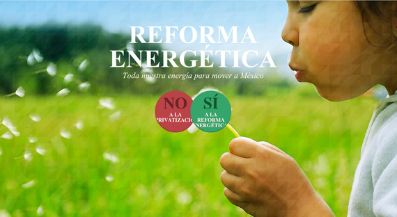 Imagen Del Micrositio De Presidencia Con La Reforma Energética Incluye La Campaña Contra Opositores Imagen Presidencia De La República