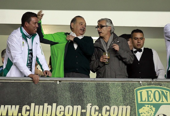 Slim también es propietario del Club León de la Liga Mexicana de Futbol. Foto: Notimex