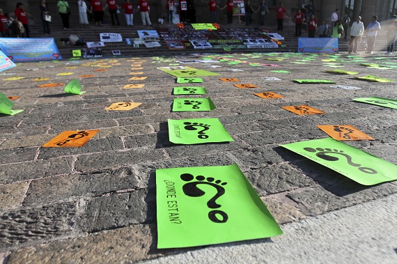 Familiares de desaparecidos se manifestaron en Baja California. Foto: Cuartoscuro