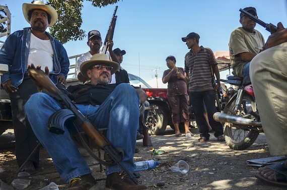 Hipólito Mora, vocero de las autodefensas. Foto: Cuartoscuro