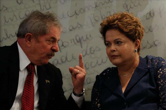 El ex Presidente Lula y la actual mandataria Dilma Rousseff. Foto: Efe