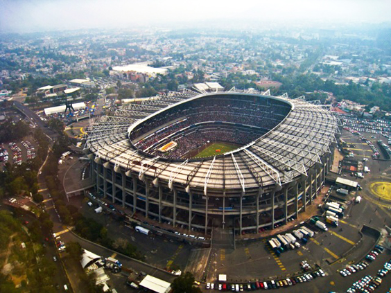 Vista aérea del estadio Azteca 2007