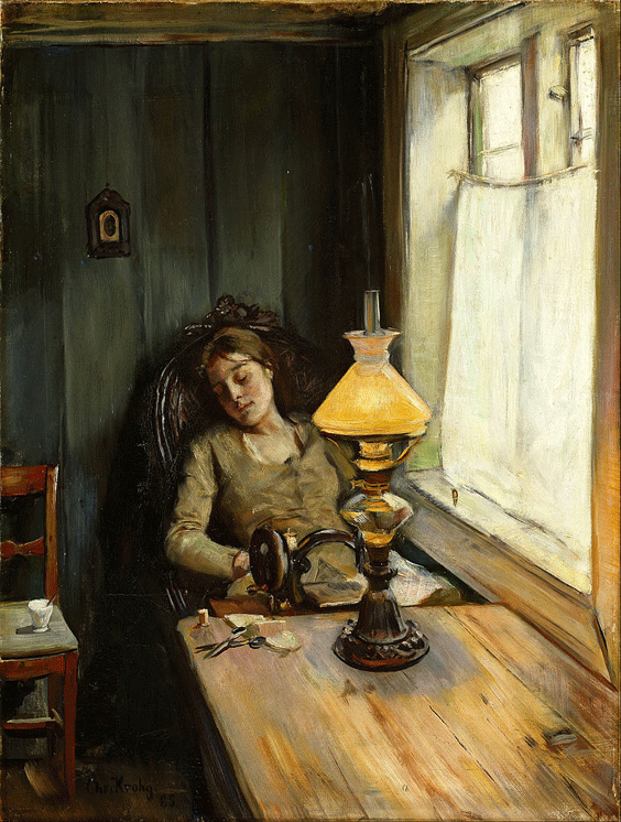 Tired, Christian Krohg (1852/1925)