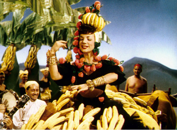 La inolvidable Carmen Miranda murió en 1955. Tenía apenas 46 años.  Foto: Film & Arts