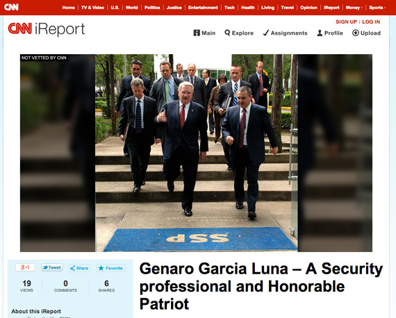 Un patriota honorable, dice el reportaje que no se aclara que sea pagado. Foto: Página de Internet de CNN