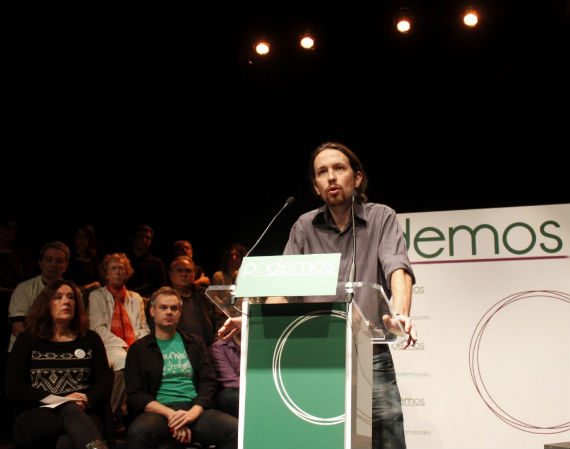 Pablo Iglesias, el joven líder del movimiento político alternativo Podemos, que ganó cinco escaños en las recientes elecciones europeas. Foto: Cortesía OCESA