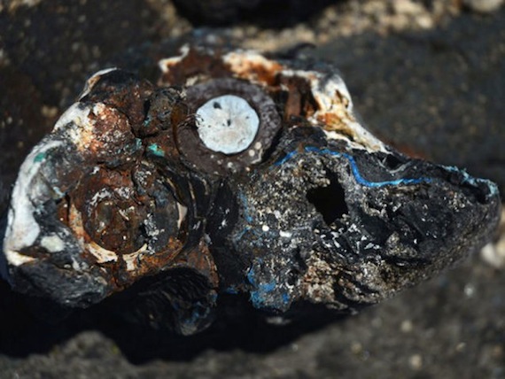 Los restos del nuevo tipo de roca fueron descubiertos en una de las playas de Hawai, aunque se cree que hay en otras costas del mundo. Foto: Patricia Corcoran