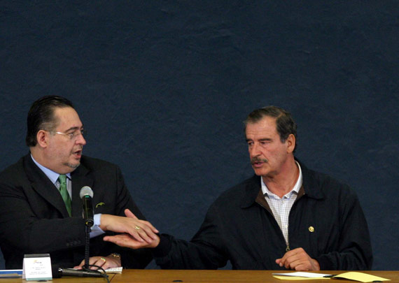 En la presidencia de Fox. Foto: Cuartoscuro