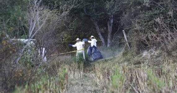 Integrantes de la UPOE y familiares de personas desaparecidas reportaron hoy el hallazgo de siete fosas clandestinas. Foto: Cuartoscuro