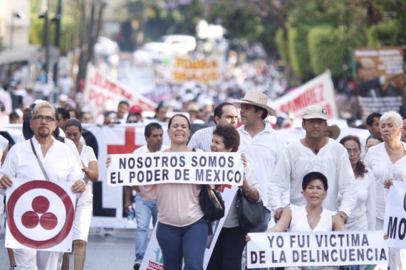 Morelenses han protestado contra la inseguridad en varias ocasiones. Foto: Francisco Cañedo, SinEmbargo