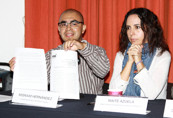 El activista Misraim Hernández Fernández. Foto: Antonio Cañedo, SinEmbargo