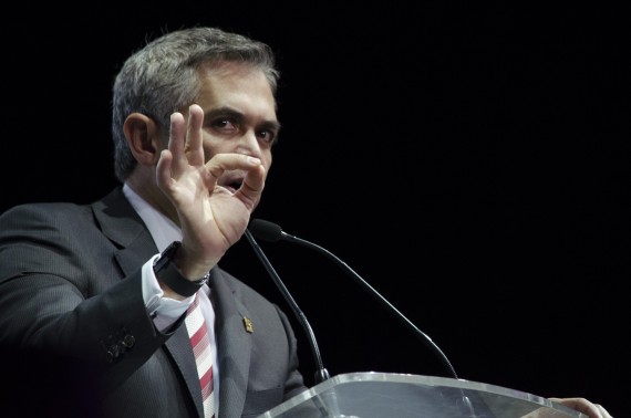 El Jefe de Gobierno del Distrito Federal, Miguel Ángel Mancera Espinosa, va a la baja en las encuestas. Foto: Cuartoscuro