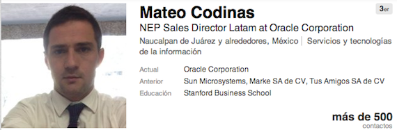 Perfil De Mateo Codinas En Linkedin