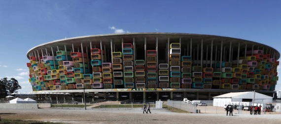 El proyecto arquitectónico busca que los estadios mundialistas no terminen como "elefantes blancos". Foto: 1Week1Project