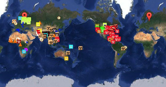 Aunque internet no proporcione una cura para el ébola y otras enfermedades, puede ser una guía eficaz para la prevención. Foto: Outbreaks Global Incident Map