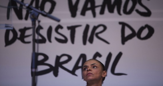 Marina Silva es la opción para privatizar sectores públicos para vincular a Brasil al libre comercio  para elevar las ganancias del sector financiero brasileño. Foto: EFE