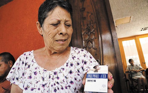 Soledad, le presunta mujer del  “Infarto al miocardio” que aparece en las cajetillas de cigarros. Foto: El Diario