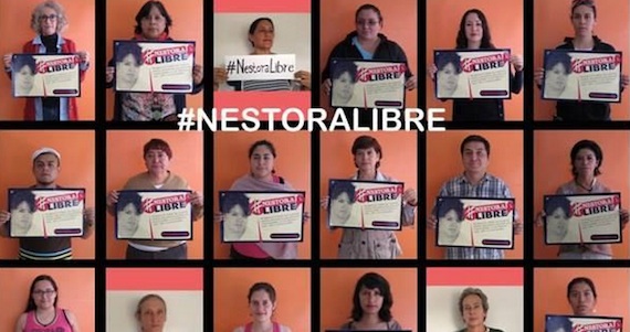 Usuarios piden en redes la liberación de Nestora. Foto: Twitter