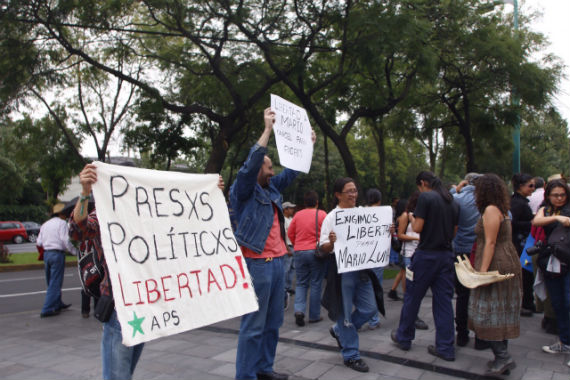 a favor de yaquis. Foto: Francisco Cañedo, SinEmbargo