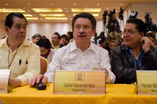 Carlos Navarrete Ruiz Líder Del Prd Durante El Consejo Nacional Del Partido Foto Cuartoscuro