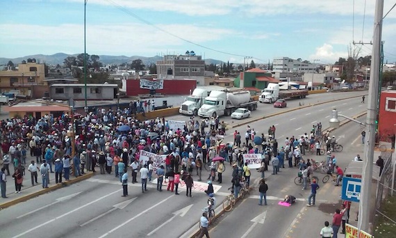 Los activistas detenidos en Cholula, Puebla, por la Policía estatal por oponerse a la construcción de un parque temático están acusados de cinco cargos. Foto: Facebook Circulo De Defensa Cholula