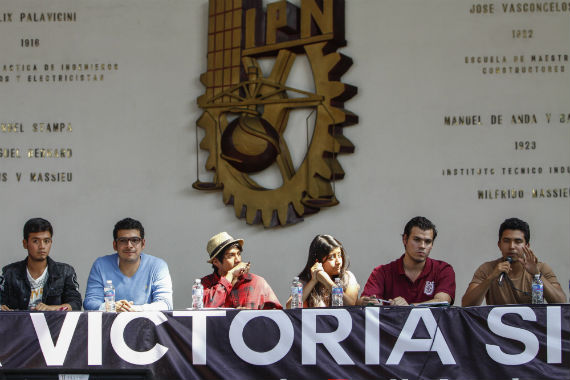 INtegrantes de la comisión del IPN que dialogará con el gobeirno federal a partir del próximo jueves. Foto: Cuartoscuro