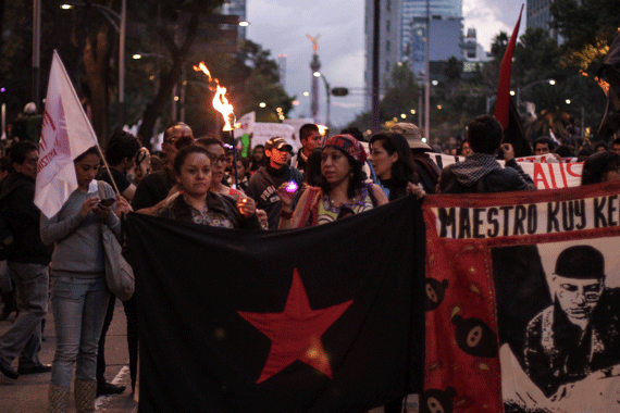 Las movilizaciones han estado encabezadas, casi siempre, por universitarios y maestros sin partidos políticos. Foto: Francisco Cañedo, SinEmbargo