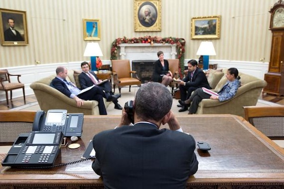 El Presidente  Barack Obama, y su homólogo de Cuba, Raúl Castro, hablaron este lunes por teléfono. Foto: Twitter vía @WhiteHouse.