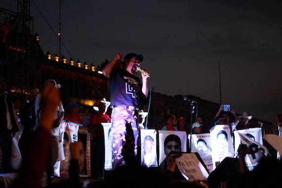 Felipe de la Cruz, vocero de los padres de los desaparecidos. Foto: Antonio Cruz