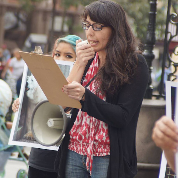 La activista Dulce Ramírez habla para SinEmbargo sobre su qué hacer en la organización internacional defensora de los derechos de los animales, Igualdad Animal. Foto: Cortesía.