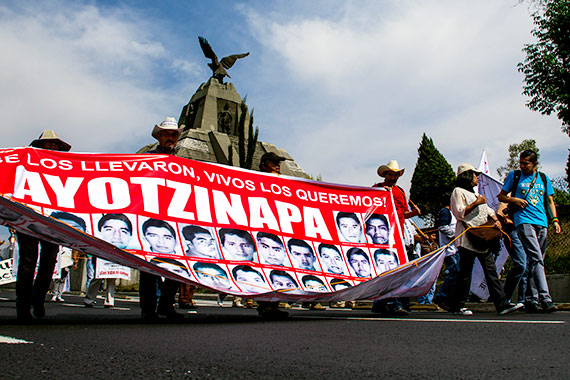 Marcha Indios Verdes. Foto: Enrique Ordóñez, Cuartoscuro.