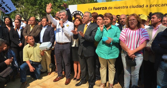 Raúl Flores líder del PRD en el Distrito Federal salió en defensa de los chapulines y respondió a la campaña #NOVotesporChapulines lanzada el pasado viernes por la Coparmex. Foto: Cuartoscuro