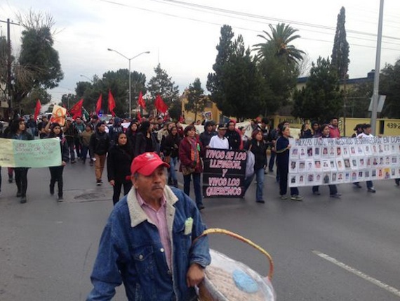 Movilización en Saltillo. Foto:  Twitter @annyp11