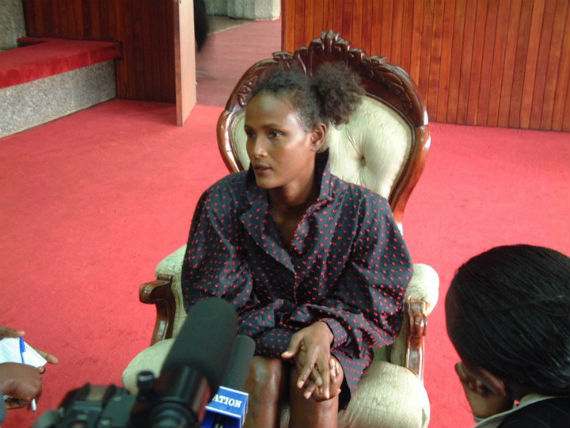 La ex modelo somalí Waris Dirie. Foto: Desert Flower Foundation. 