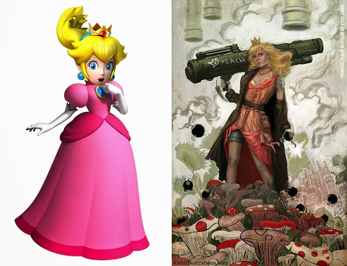 La Princesa Peach super Mario Brothers Rediseñada Por Kirbi Fagan Muestra Una Faceta Mucho Más Intrepida De Este Personaje Foto Io