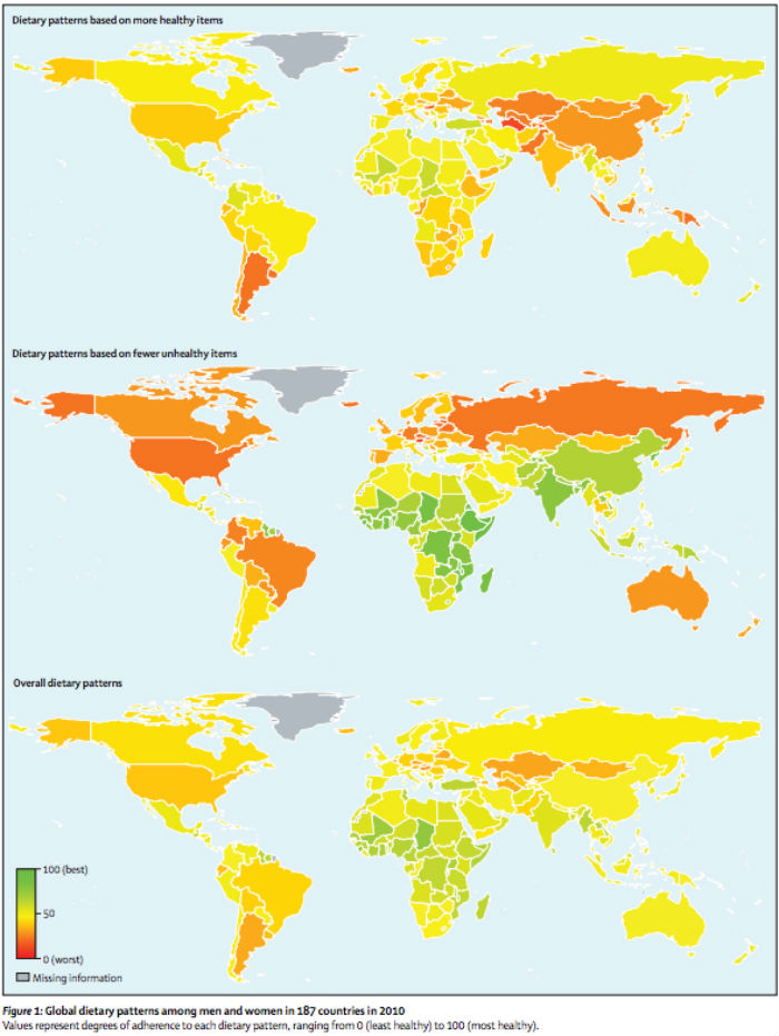 Los Mapas Ilustran Cómo Ha Cambiado La Alimentación En El Mundo Imagen the Lancet