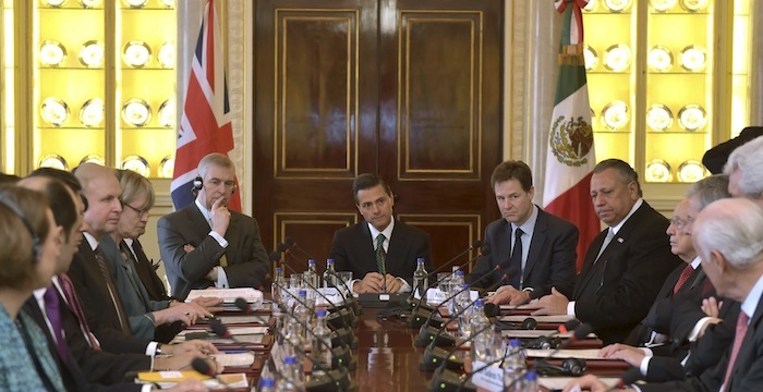 Peña Nieto ha enfrentado varias protestas desde que llegó a Londres el lunes. Foto: Cuartoscuro.