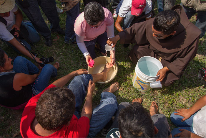 Caravana Viacrucis Migrante. Los Pinos, Ciudad de México, abril de 2014. Foto: Prometeo Lucero, especial