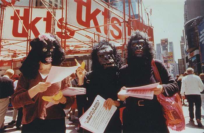 Las Guerrilla Girls utilizaron al arte como forma de protesta.