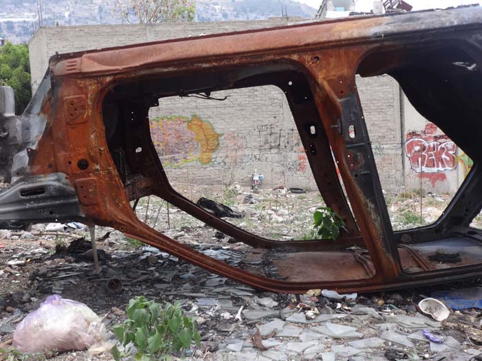 Lote baldío en Ecatepec en que han ocurrido varios asesinatos durante los últimos años. Foto: Humberto Padgett