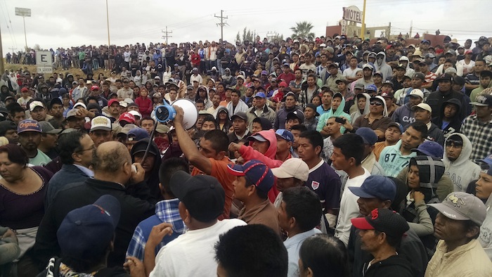 El día del desalojo en San Quintín. 18 de marzo. Foto: Cuartoscuro.