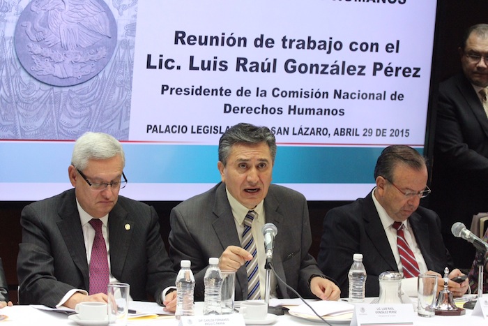 Luis Raúl González Pérez compareció ante legisladores de San Lázaro. Foto: Francisco Cañedo, SinEmbargo.