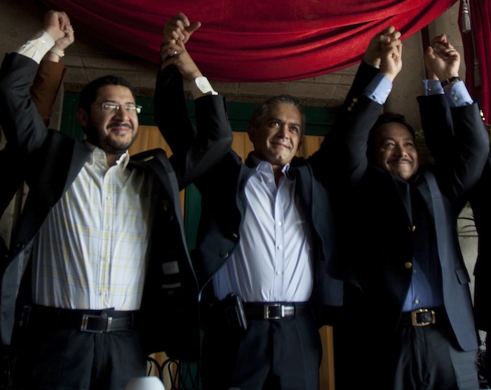 Cuando Eran Amigos De Izquierda a Derecha Martí Batres Miguel Ángel Mancera Y Héctor Serrano De Enero De Foto Cuartoscuro