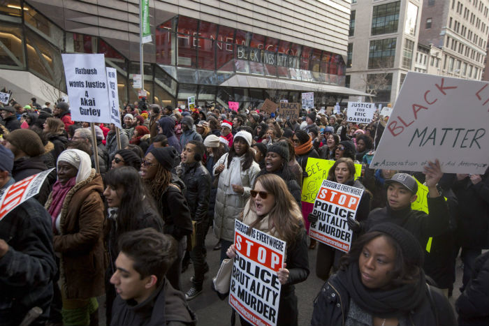 Marcha De Nueva York a Washington Contra La Brutalidad Policial Foto Efe