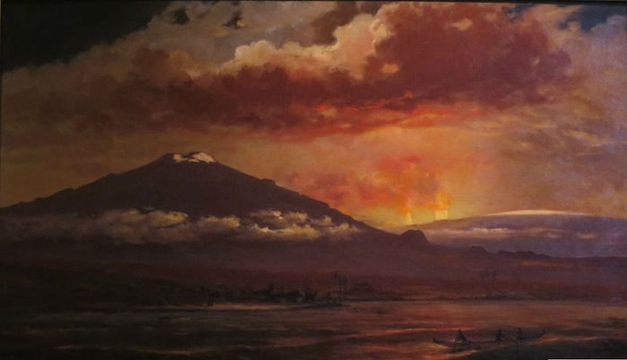 Charles Furneaux, "Eruption of Mauna Loa, November 5, 1889, as Seen from Kawaihae". Foto: Wikimedia Commons