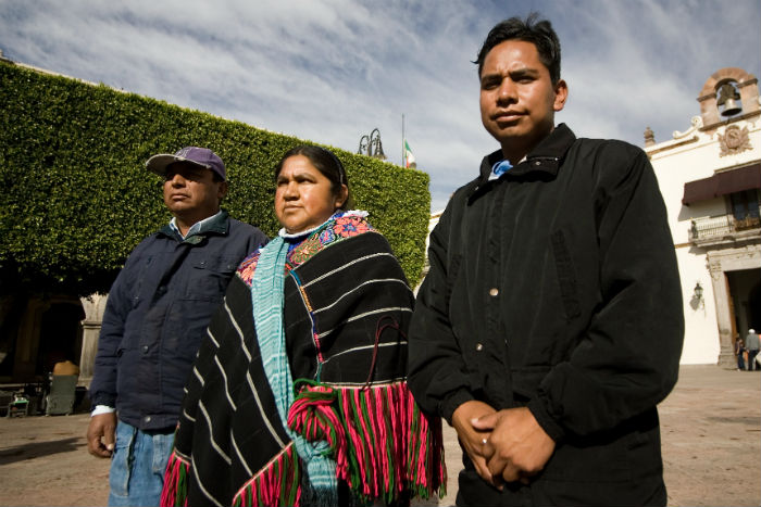 Indígenas otomíes también denuncian despojos por parte de las constructoras apoyadas por el gobierno de Eruvierl Ávila. Foto. Cuartoscuro