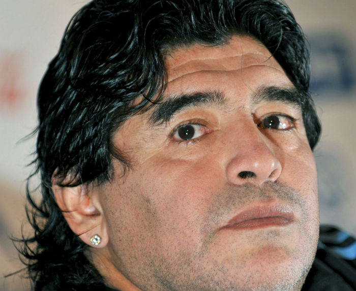 Maradona, un viejo enemigo de Blatter. Foto: efe