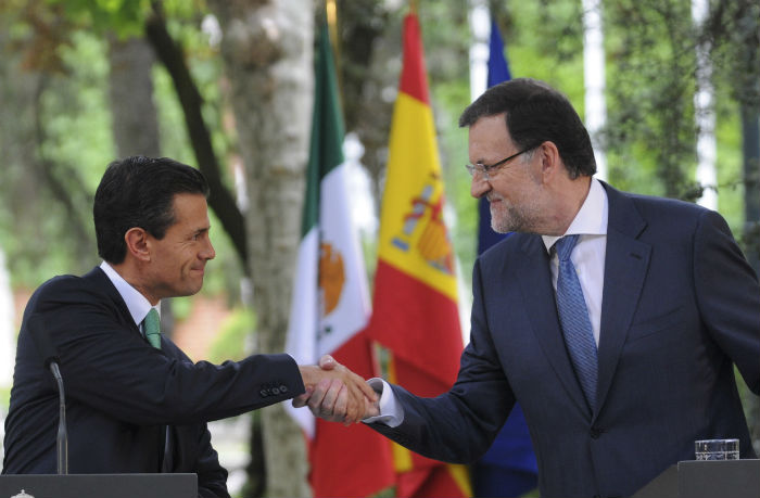 Los Presidentes De México Y España Enrique Peña Nieto Y Mariano Rajoy Foto Cuartoscuro